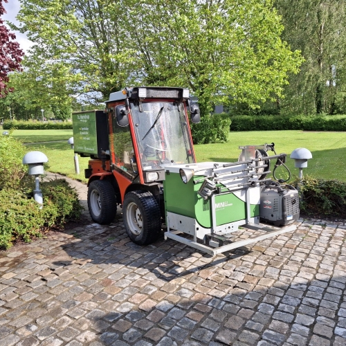 Miljøvenlig ukrudtsbekæmpelse med varmt vand i Vejle, nær Kolding og Fredericia